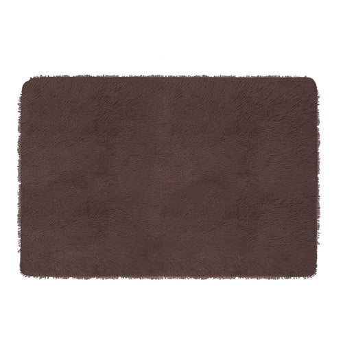 Fluffy Bedroom Rug 4’ x 2.6’ Anti-Skid Shaggy Area Rug Decorative Floor Car 3818