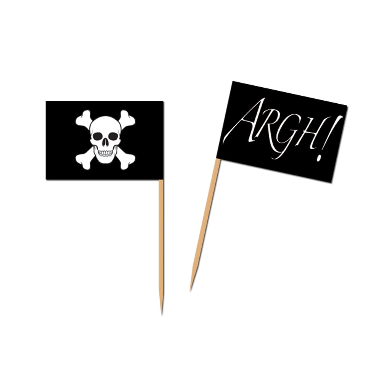Beistle Pirate Flag Picks | Party Supply | Decoration