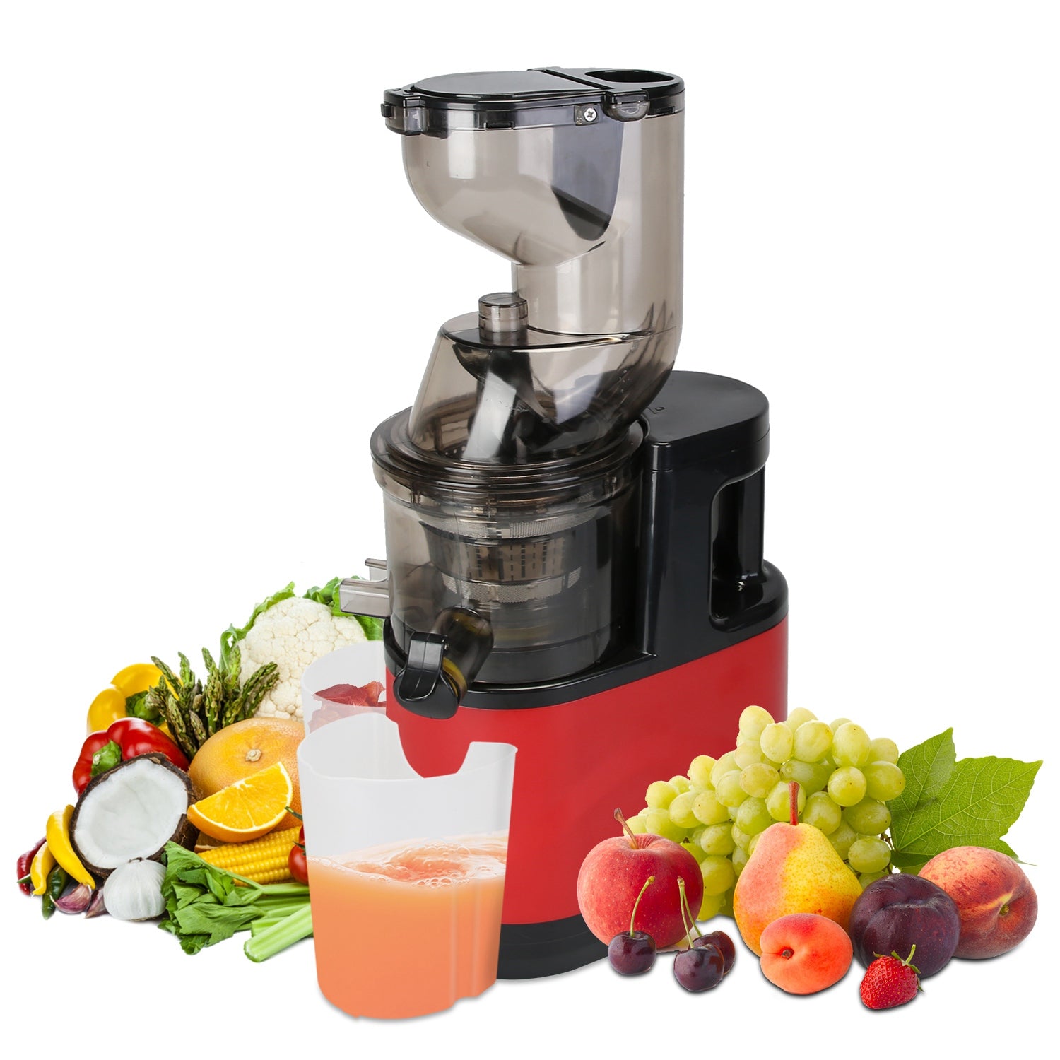 Cold Press Juicer Machine 300W Electric Slow Masticating Juicer for Whole