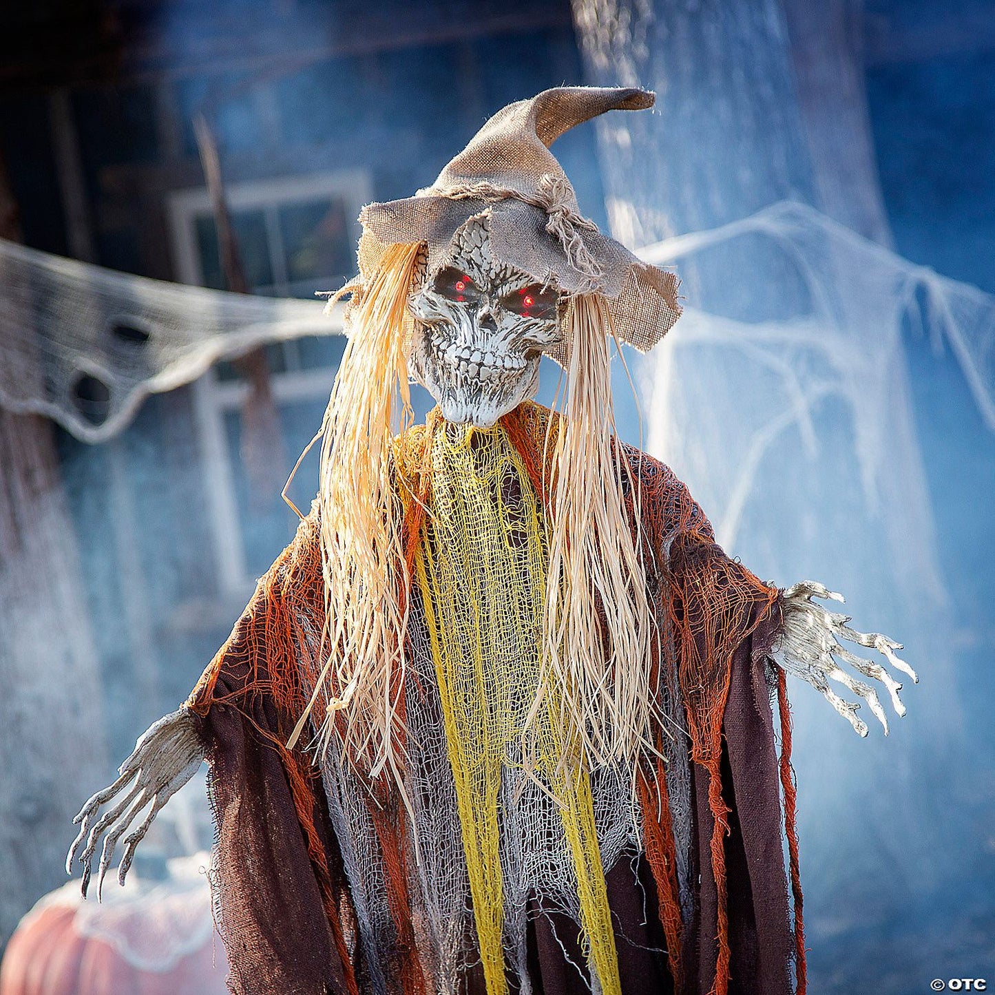 6 Ft. Standing Animated Skeletal Reaper Halloween Decoration