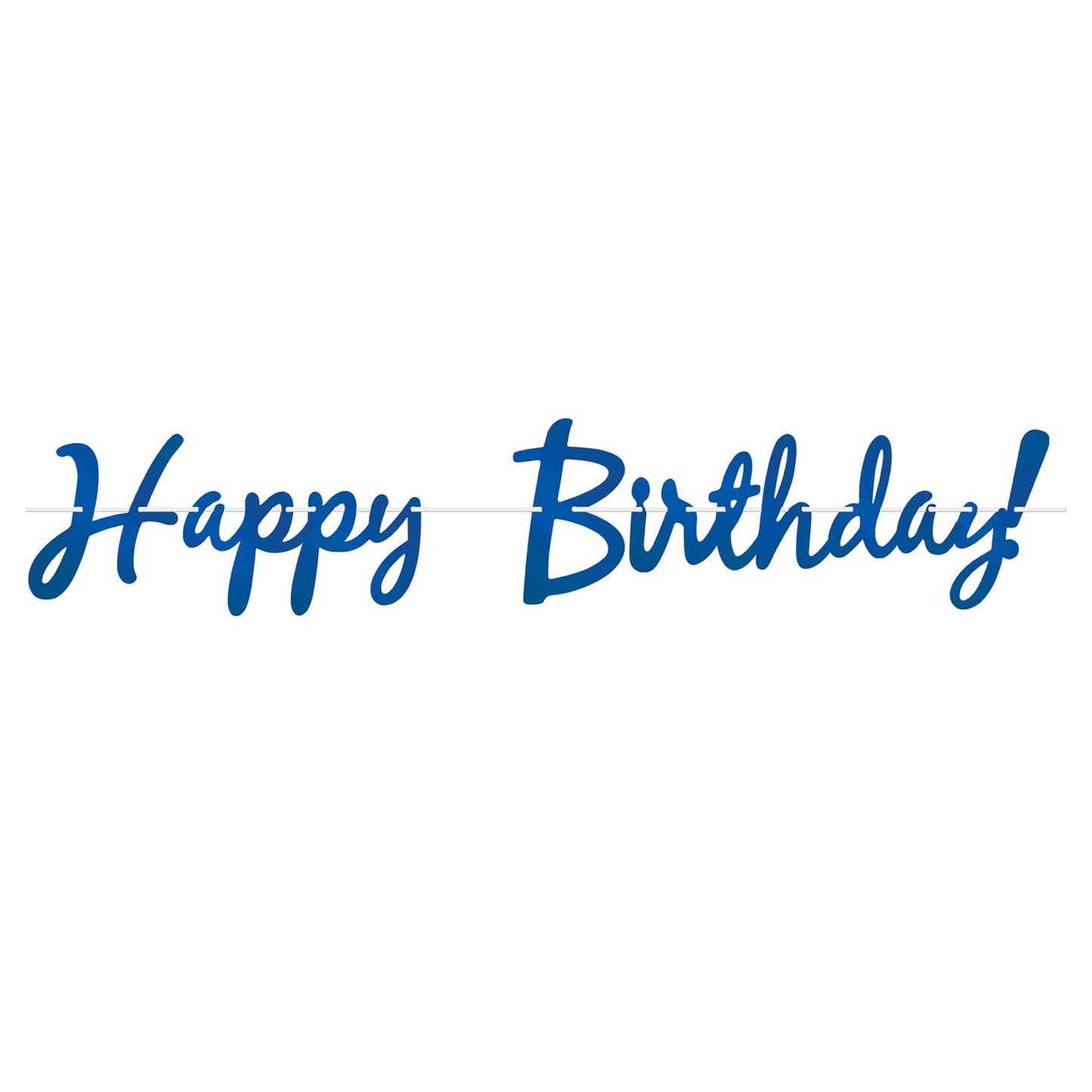 Beistle Foil Happy Birthday Streamer - Blue | Party Supply | Decoration
