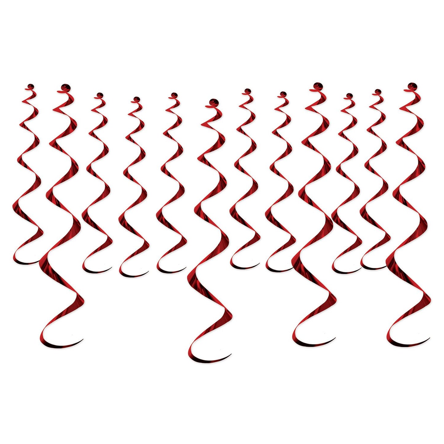 Beistle Metallic Whirls - Burgundy - General Occasion | Party Supply