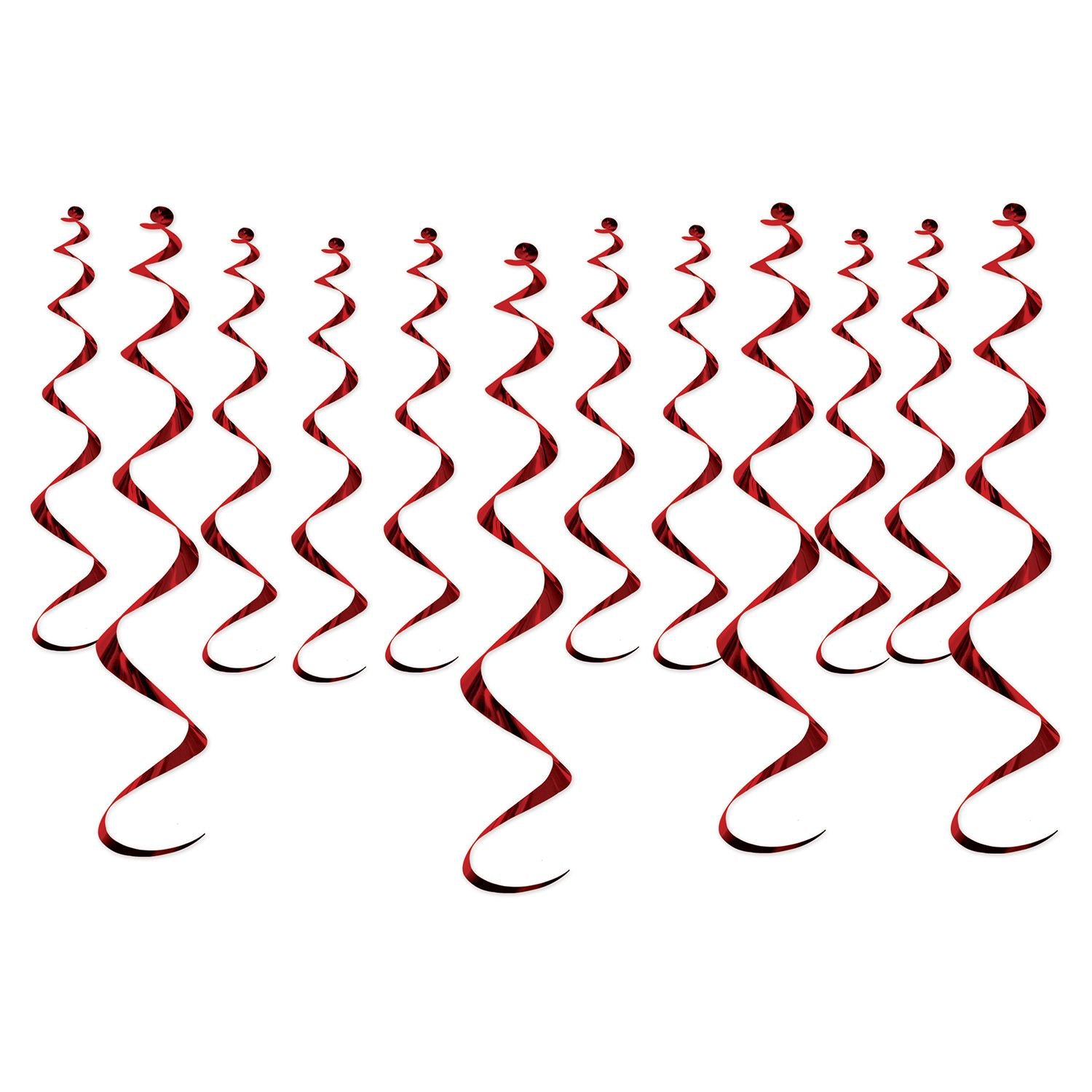 Beistle Metallic Whirls - Burgundy - General Occasion | Party Supply