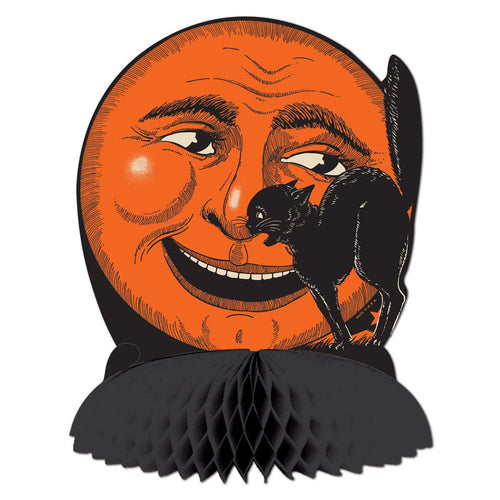 Beistle Cat and Moon Centerpiece - Halloween-Vintage | Party Supply