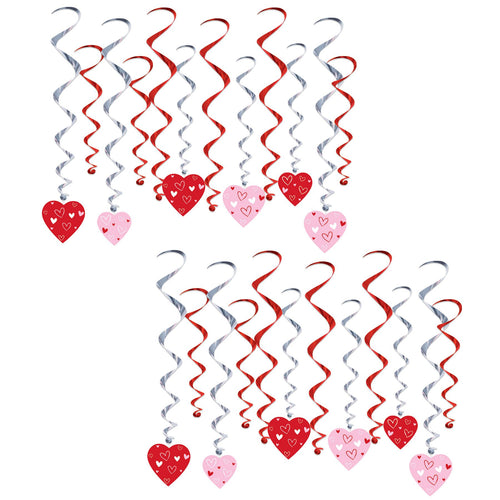 Beistle Valentine's Day Heart Whirls - Valentines | Party Supply | Decoration