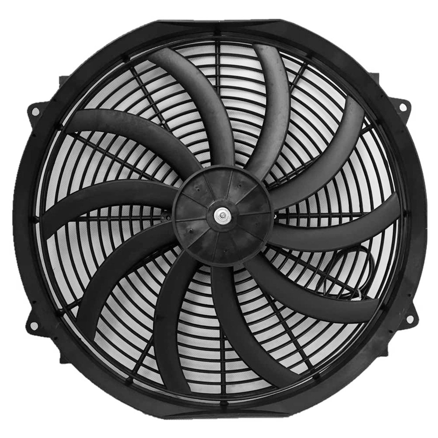 16 Inch Electric Radiator Cooling Fan 12V 120W 10 Blades Car Thermostat Kit w/