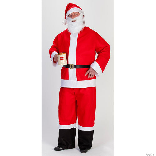 Mens 5-Piece Saloon Spree Santa Suit - Large