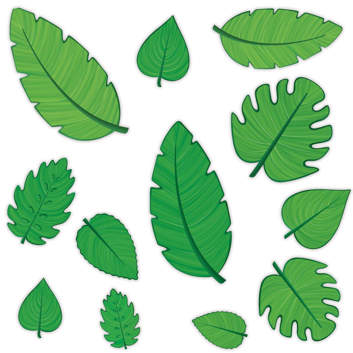 Beistle Tropical Leaf Cutouts - Jungle | Party Supply | Decoration