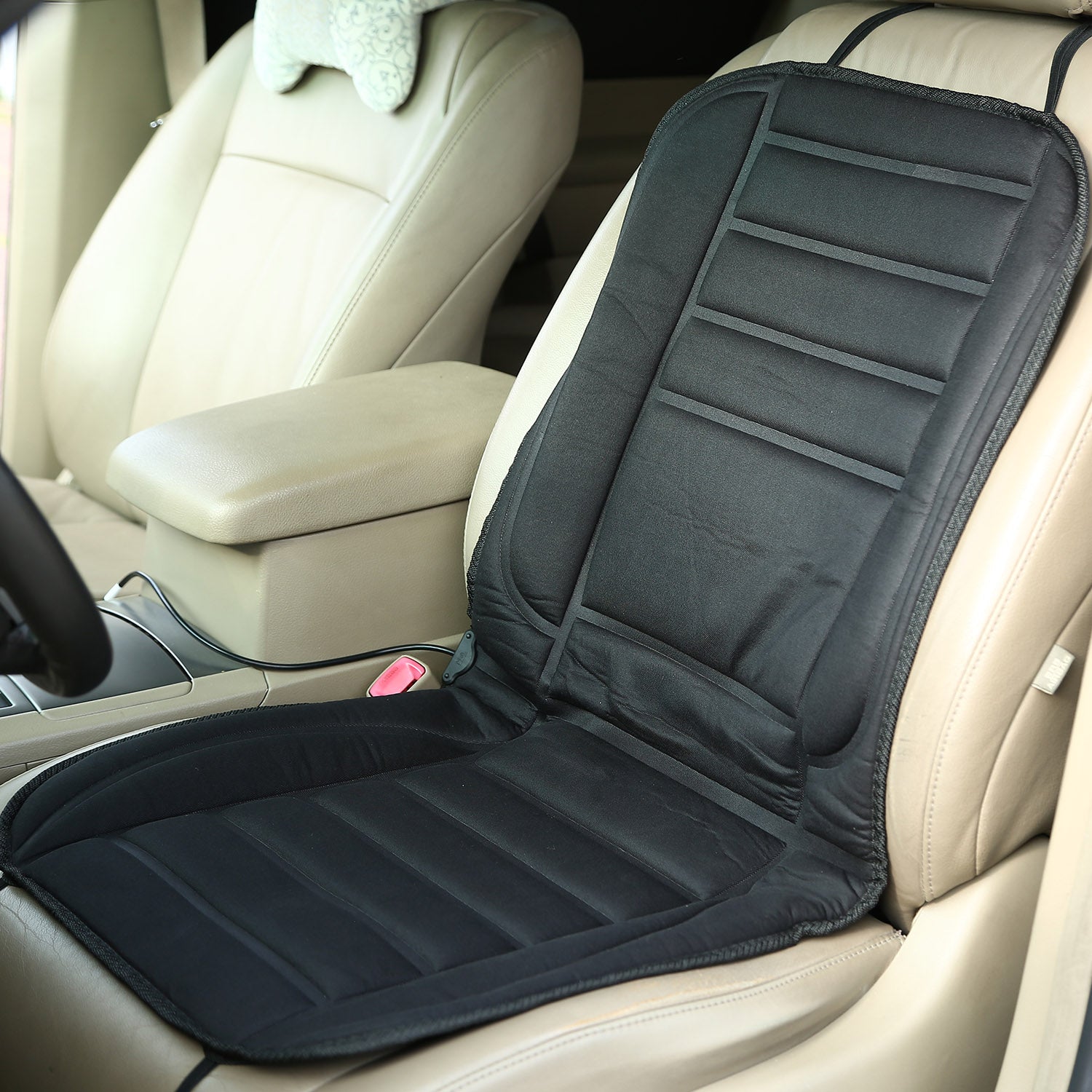 Heated Car Seat Cushion 12V Auto Seat Cover Warmer with Adjustable Temperature