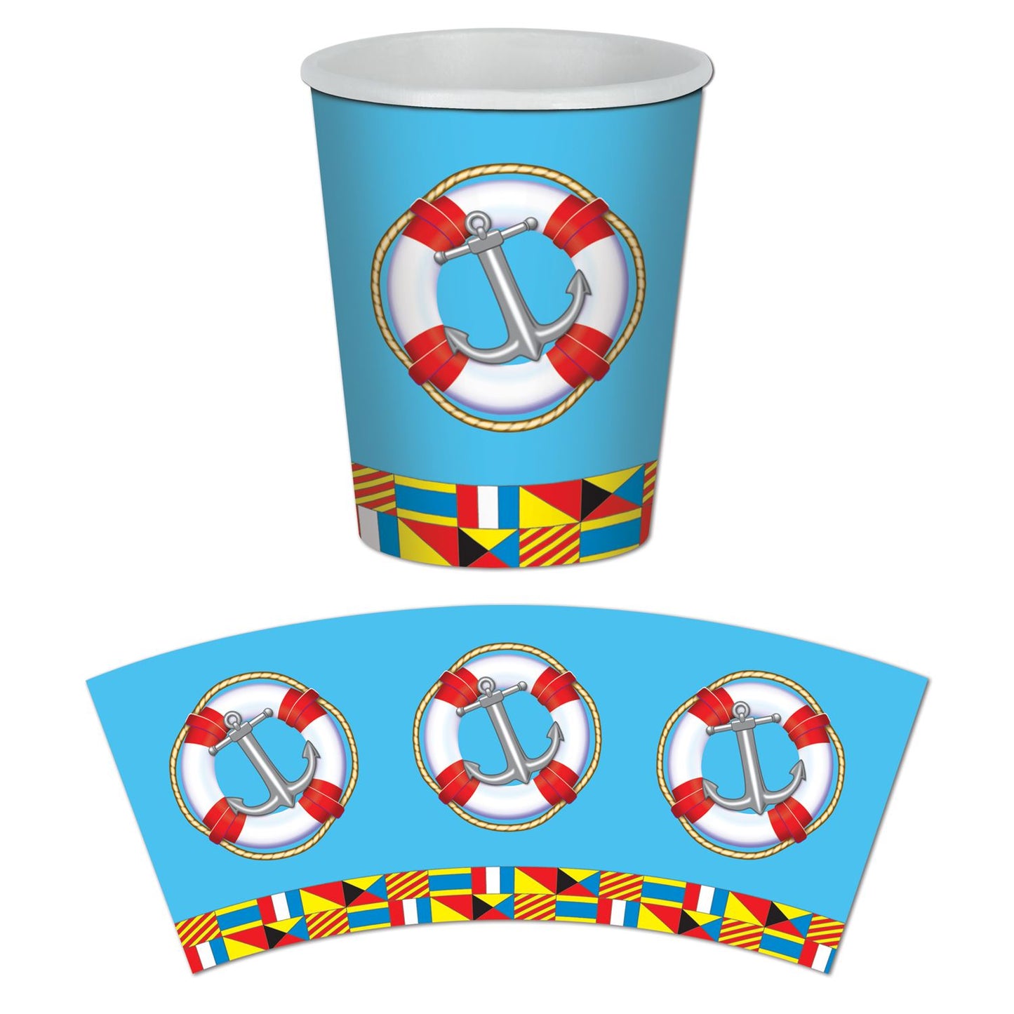 Beistle Nautical Beverage Cups | Party Supply | Decoration