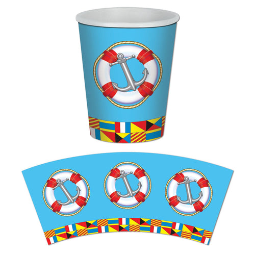 Beistle Nautical Beverage Cups | Party Supply | Decoration
