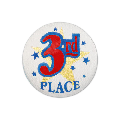 Beistle 3rd Place Satin Button - Sports | Party Supply | Decoration