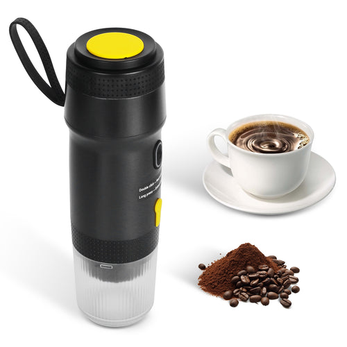 Portable Electric Espresso Machine Cordless Coffee Maker Self-Heating Car
