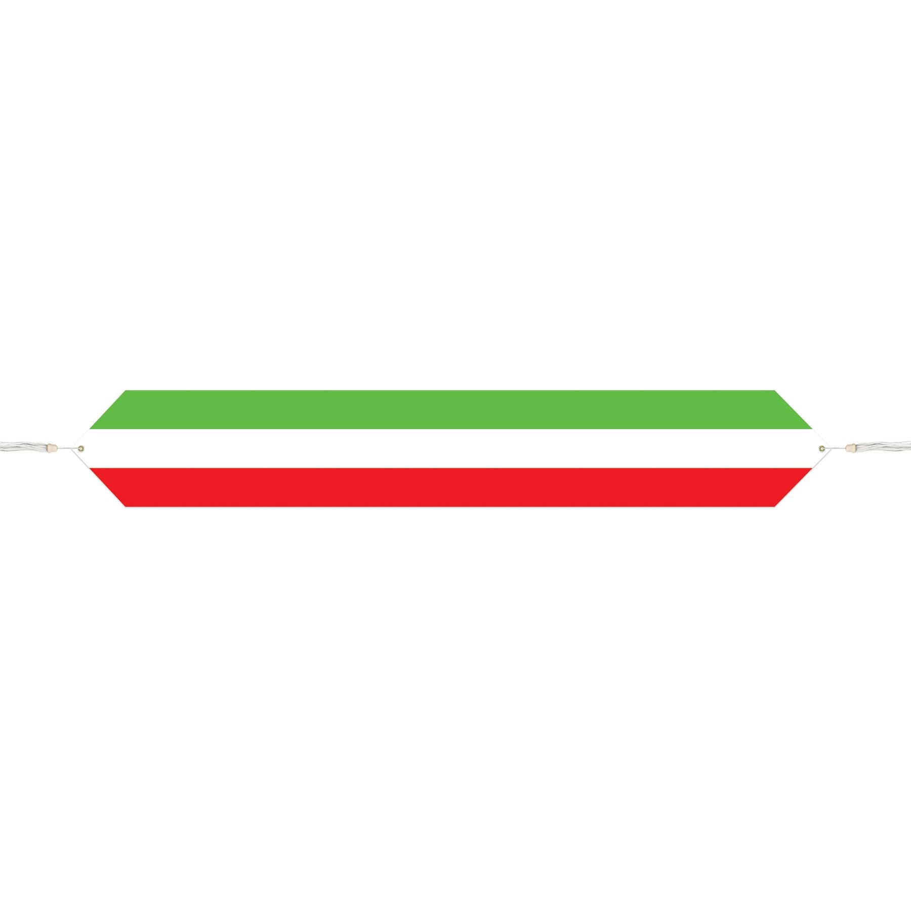 Beistle Printed Red, White, and Green Table Runner - Fiesta/Cinco de Mayo