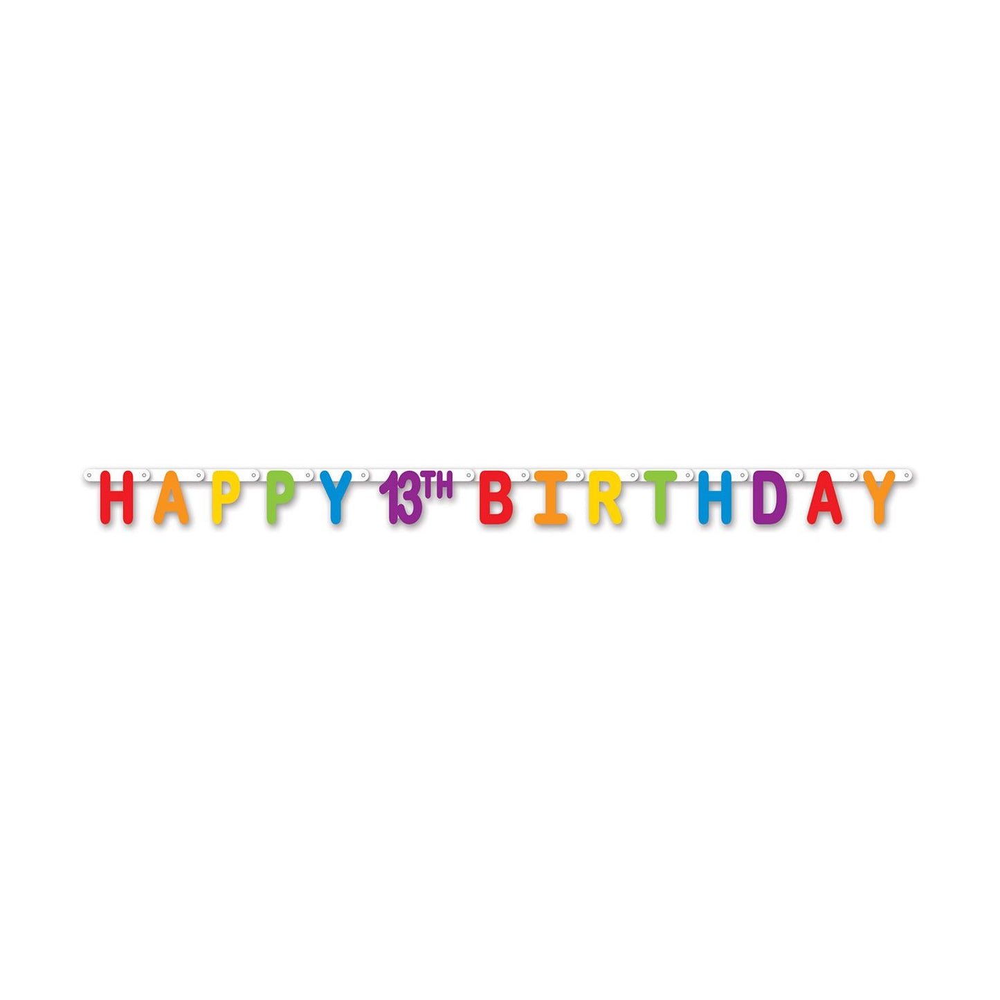 Beistle Happy 13th Birthday Streamer - Birthday-Age Specific | Party Supply