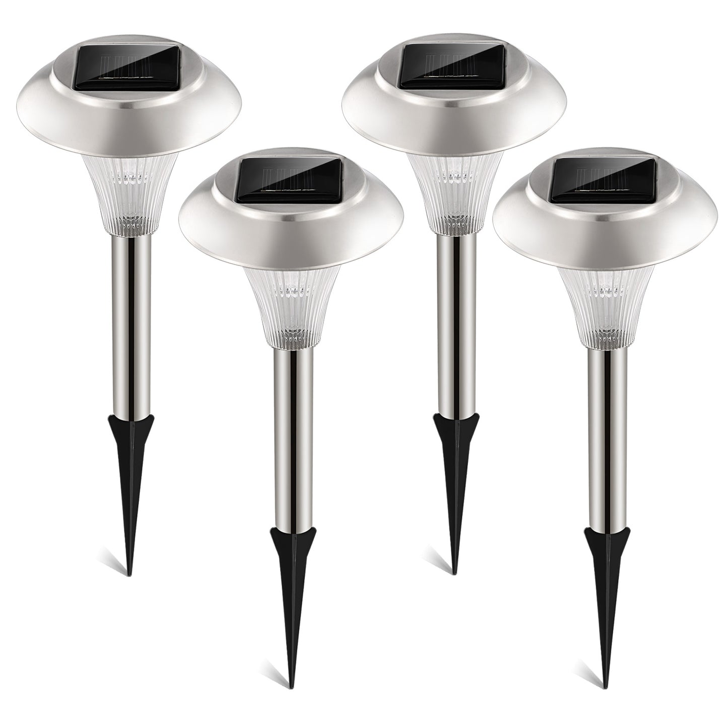 4Packs Solar Garden Lights Outdoor IP44 Waterproof Solar Pathway Lights Color