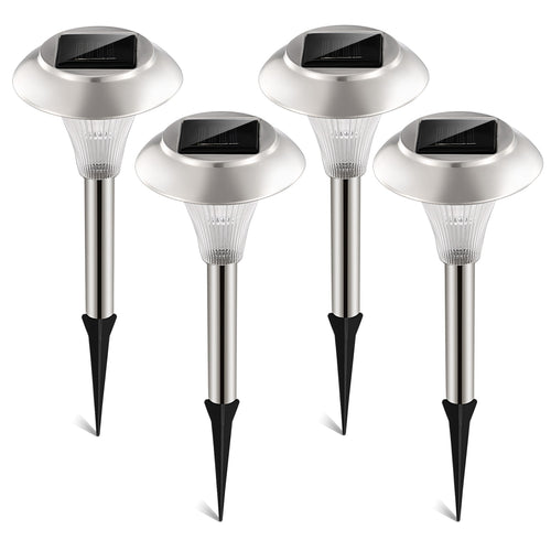 4Packs Solar Garden Lights Outdoor IP44 Waterproof Solar Pathway Lights Color