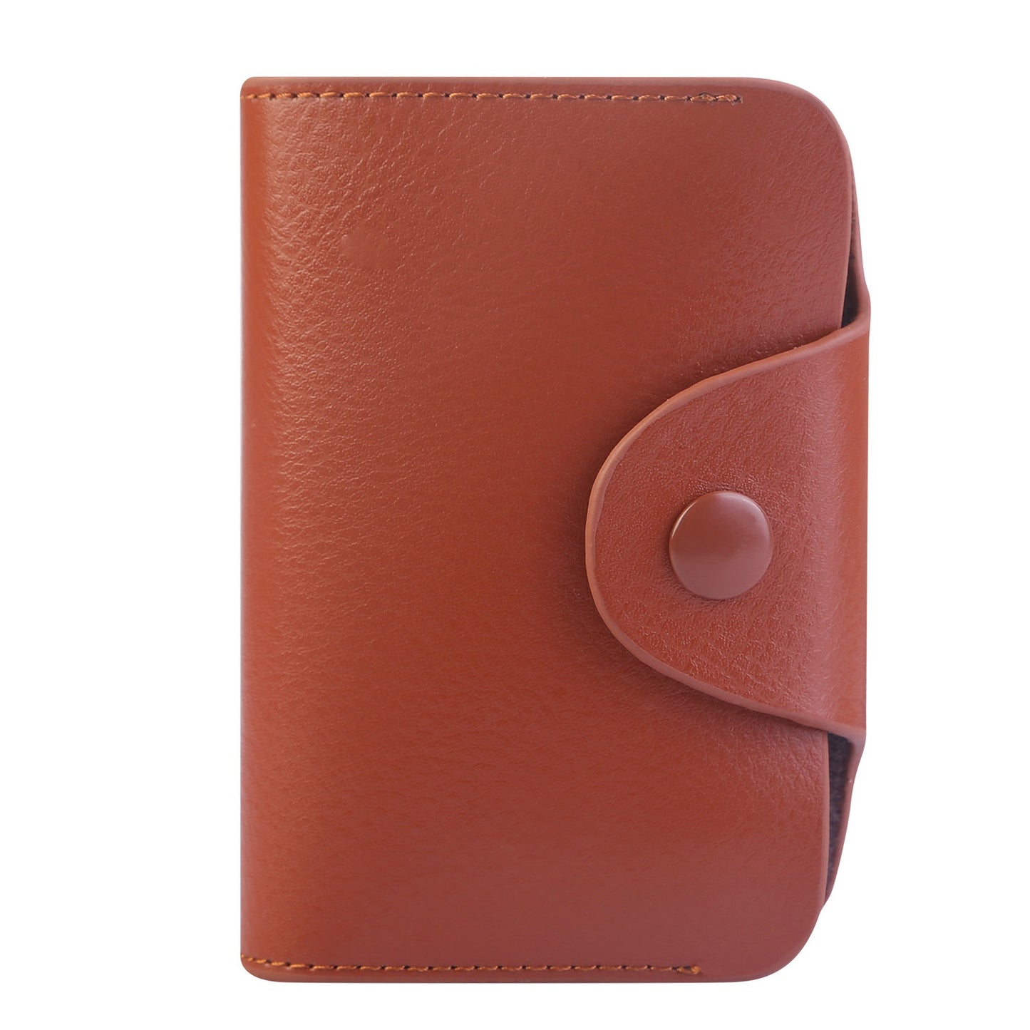 Credit Card Holder Wallet PU Leather Snap Closure Purse Accordion Case with 12