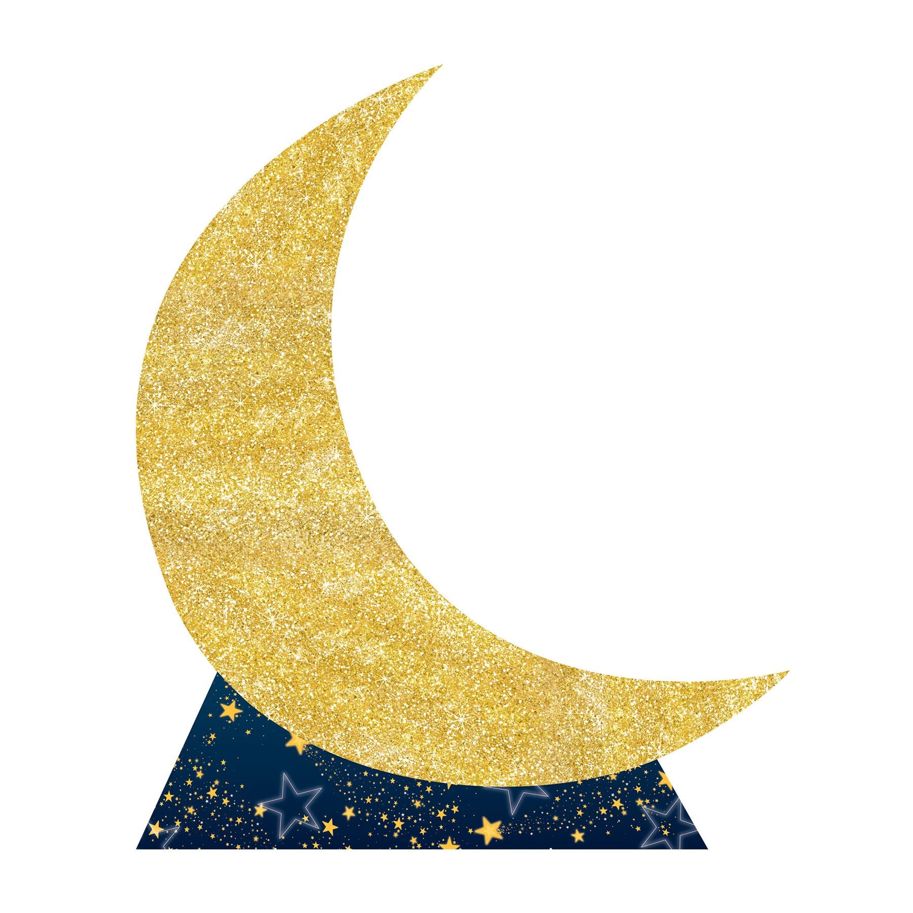 Beistle Starry Night Crescent Moon Stand-Up - Party Supply Decoration for Prom