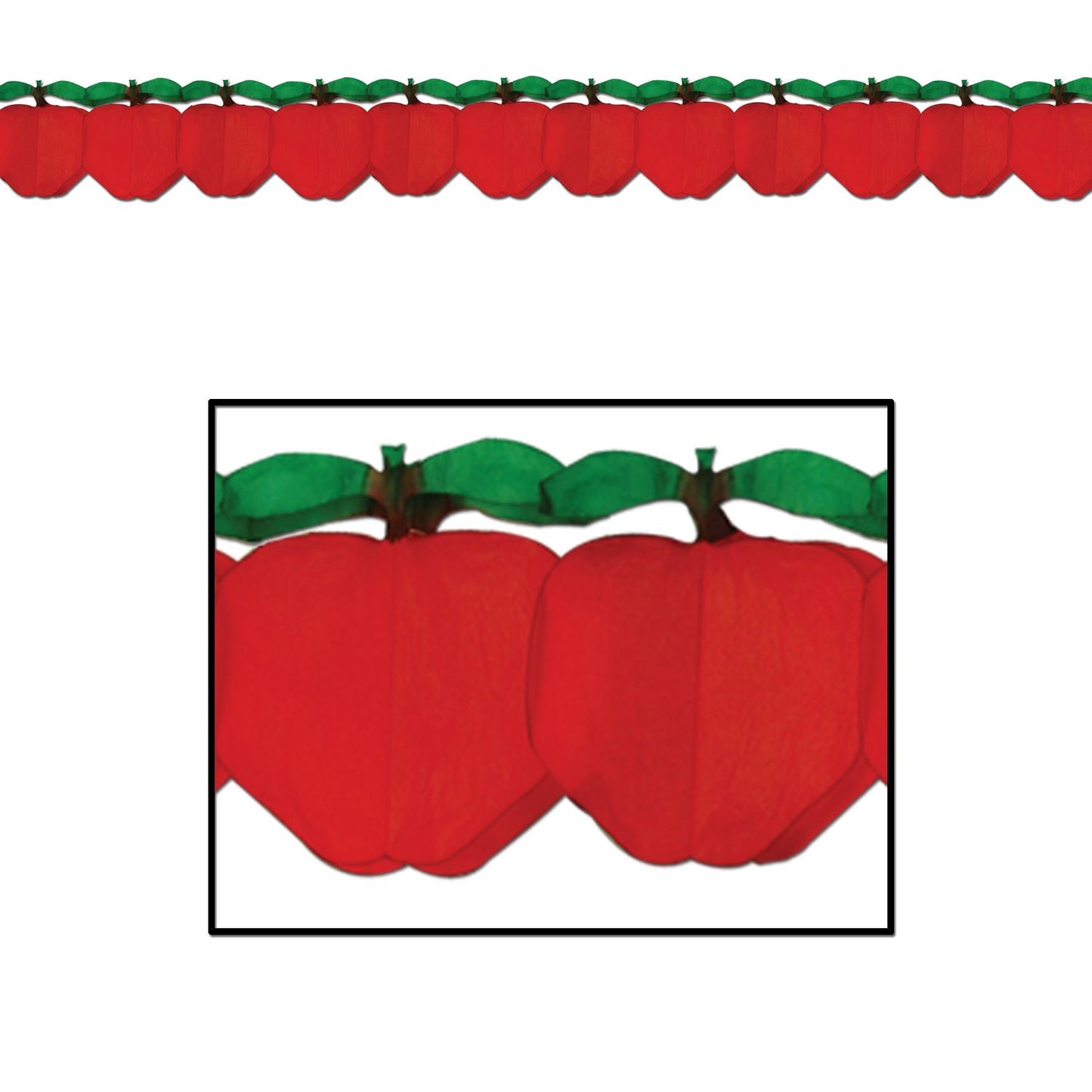 Beistle Tissue Apple Garland - Food | Party Supply | Decoration