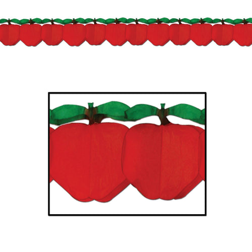 Beistle Tissue Apple Garland - Food | Party Supply | Decoration