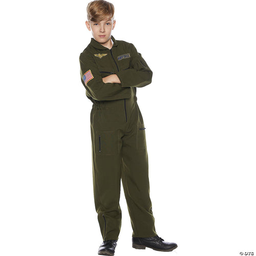Flight Suit Child Khaki Costume