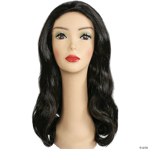 Womens Long Page Wig | Brown-Dark