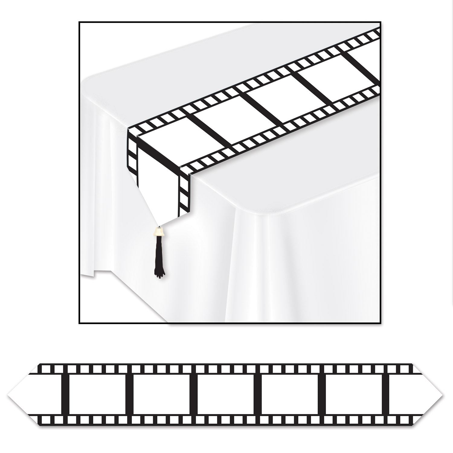 Beistle Printed Filmstrip Table Runner - Awards Night | Party Supply