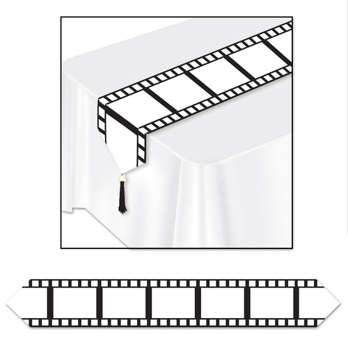 Beistle Printed Filmstrip Table Runner - Awards Night | Party Supply