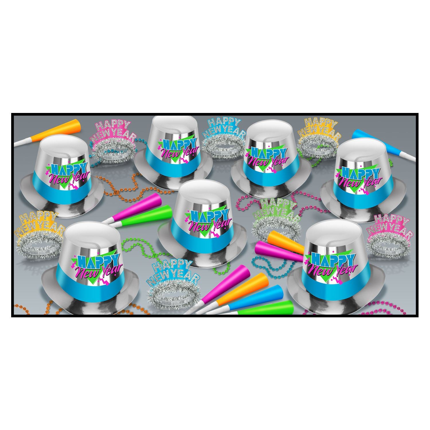 Beistle Totally 80's Asst for 50 - New Years | Party Supply | Decoration