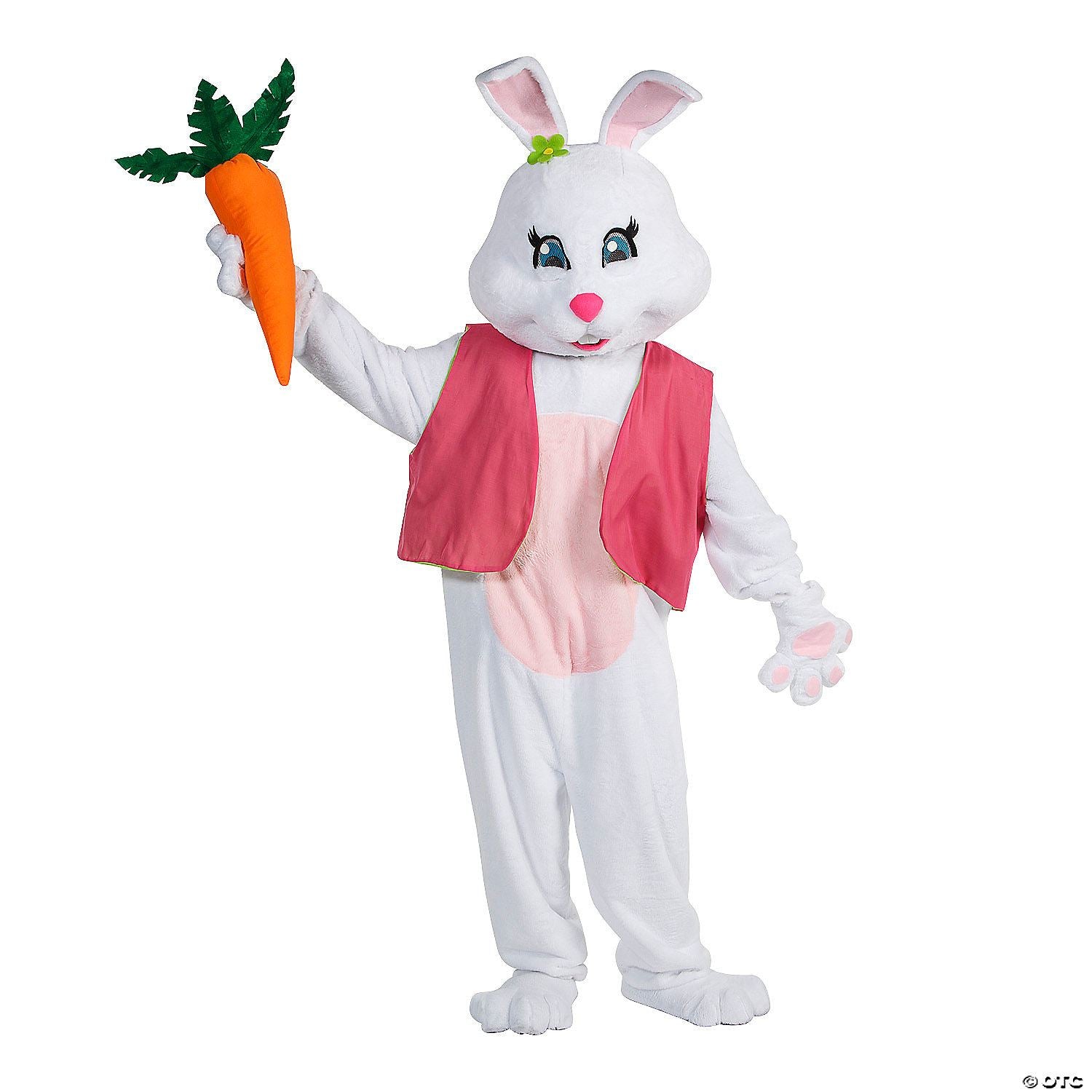 Women Easter Bunny Costume With Vest Carrot