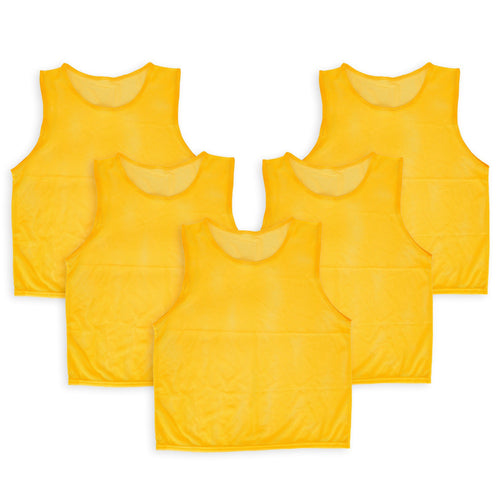 5Pcs Mesh Scrimmage Vests Soccer Basketball Team Training Pinnies Jerseys S 5903