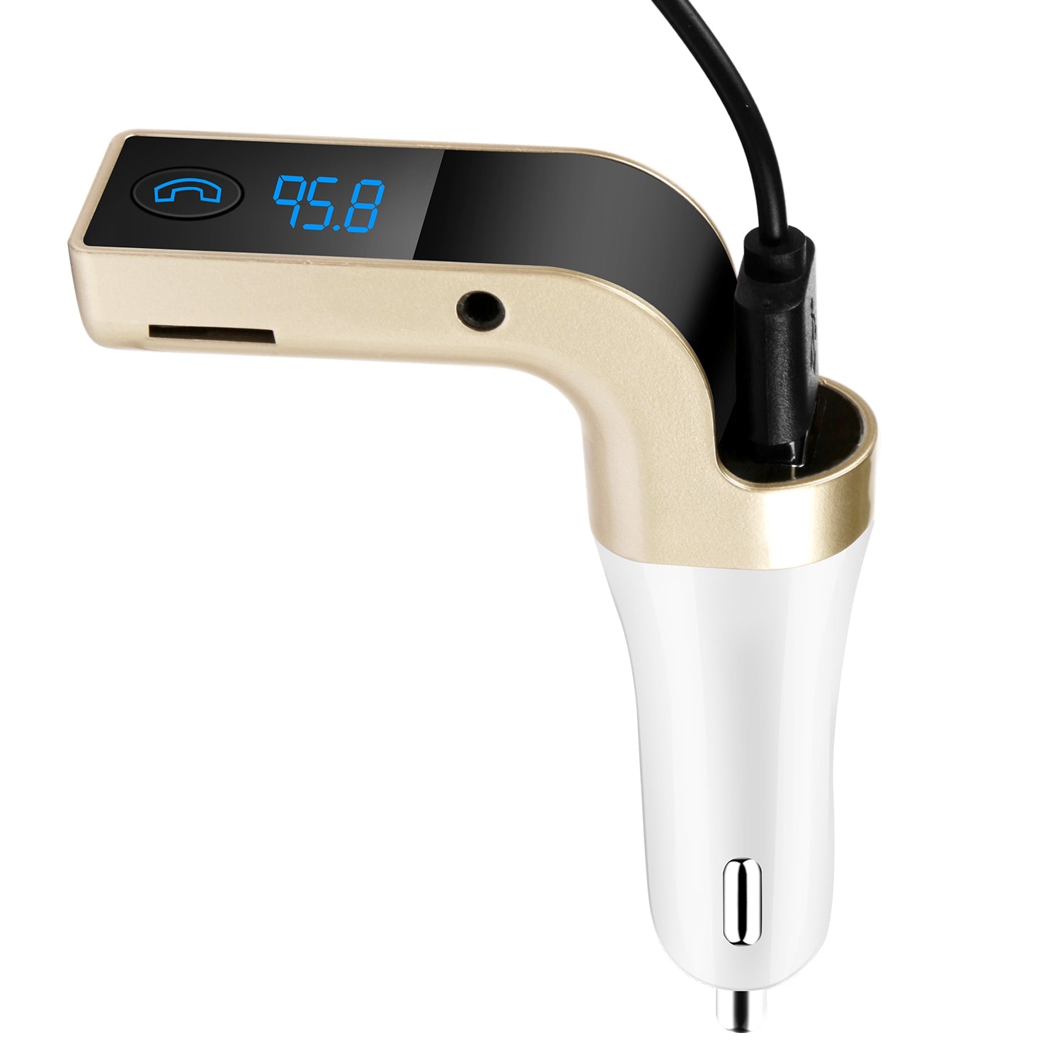 Car Wireless FM Transmitter USB Charger Hands-free Call MP3 Player TF Card