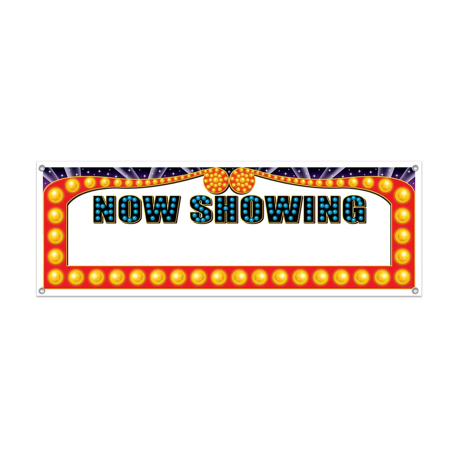 Beistle Now Showing Blank Sign Banner - Awards Night | Party Supply
