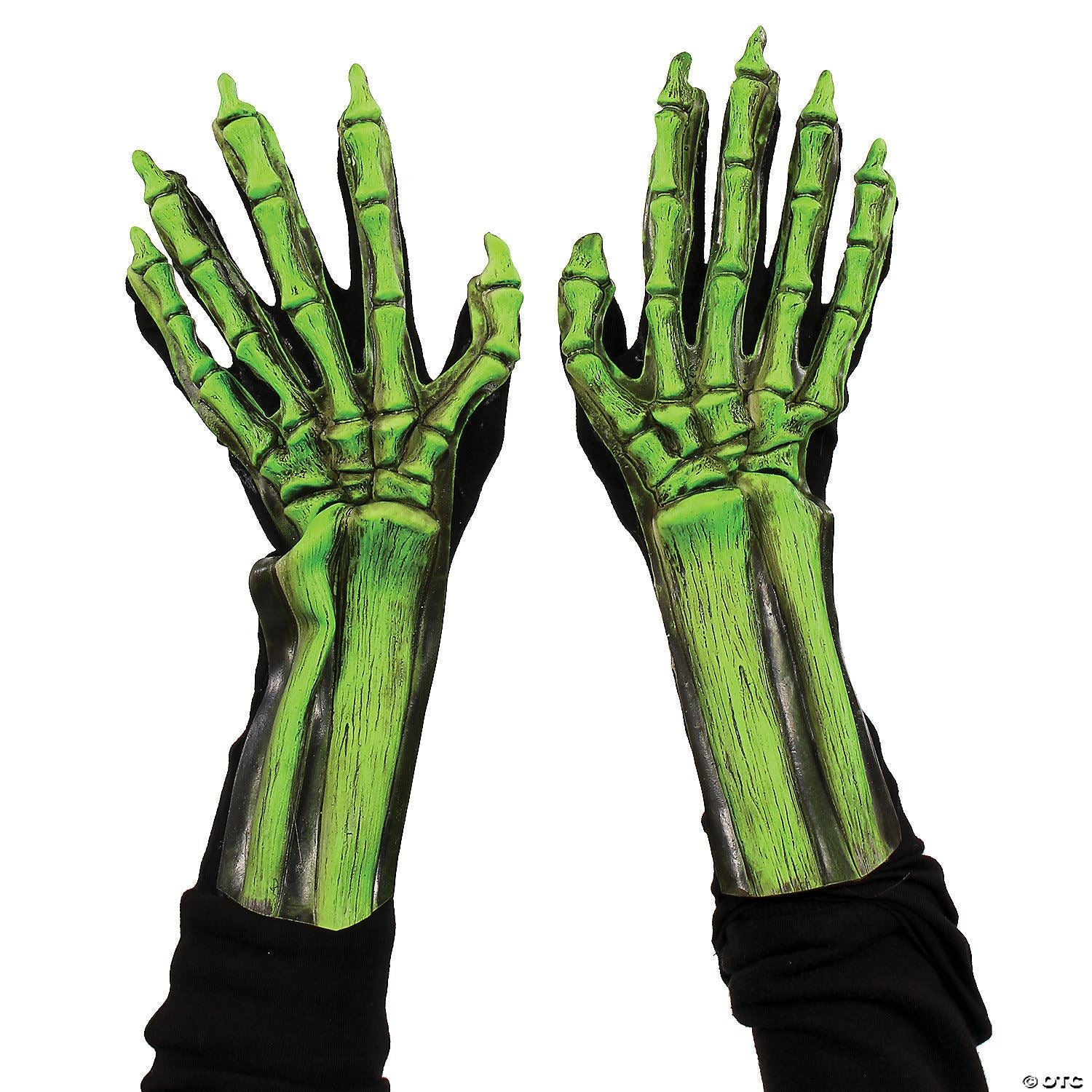 Uv Green Skeleton Hands | Halloween Decoration