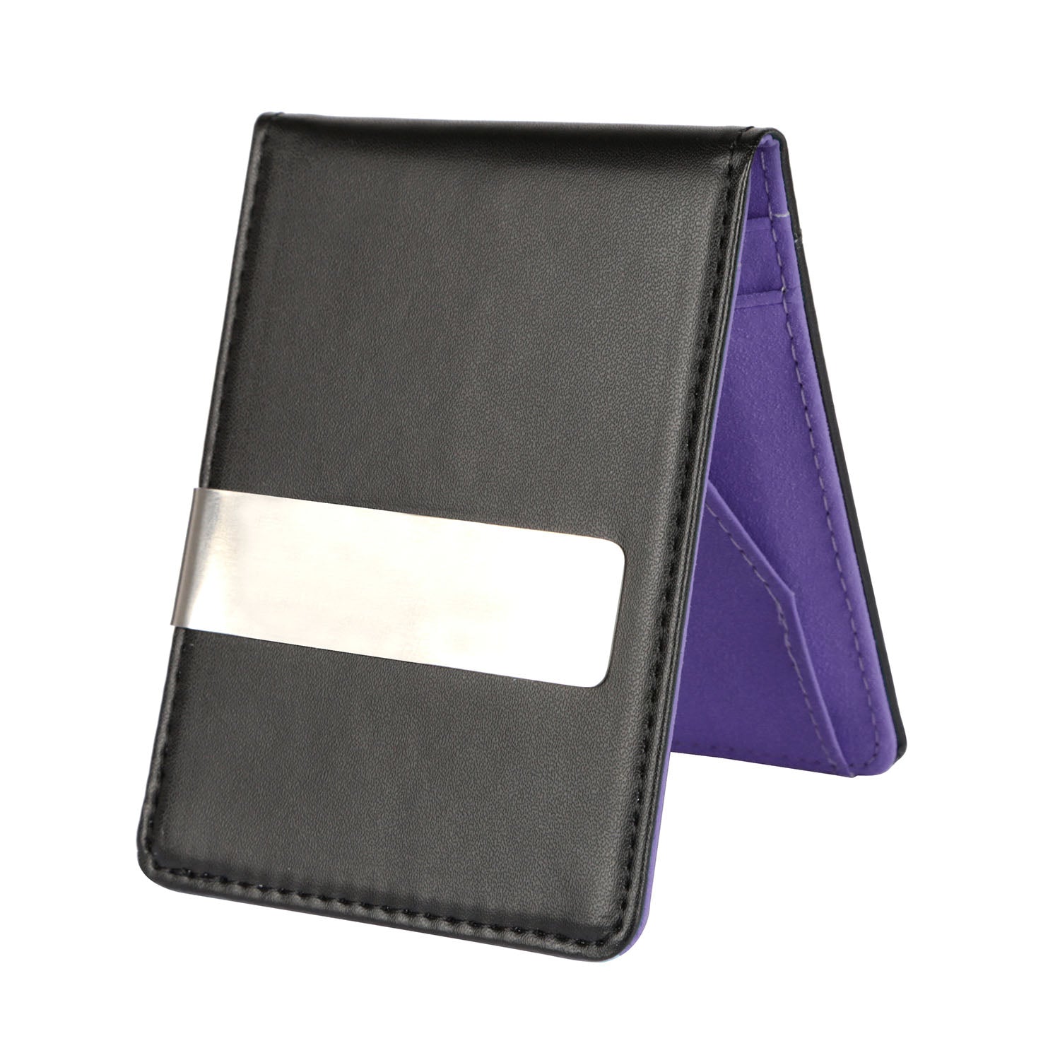 Unisex PU Leather Wallet RFID Blocking Slim Bifold Credit Card Holder with