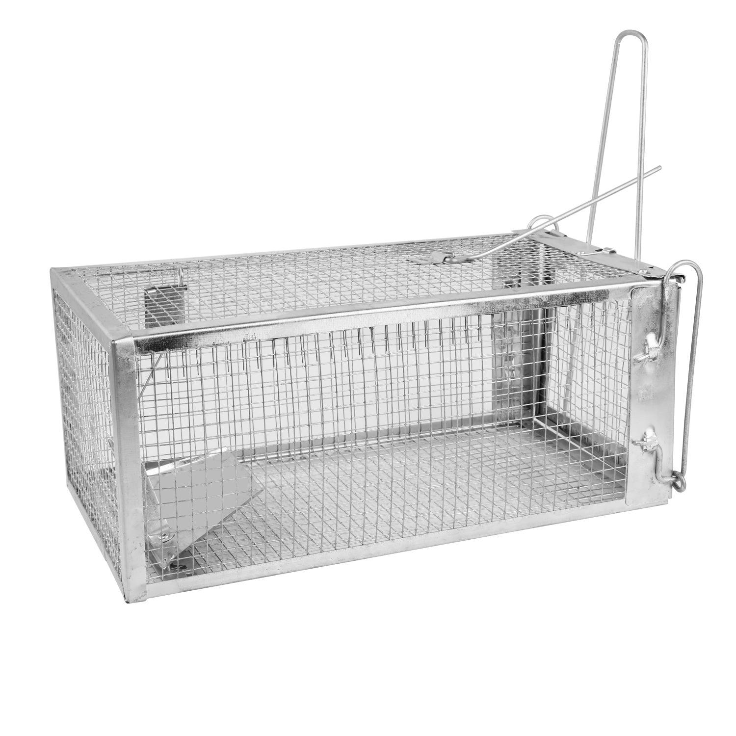 1Pc Rat Trap Cage Humane Live Rodent Trap Cage Galvanized Iron Mice Mouse