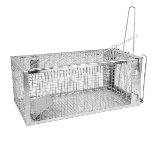 1Pc Rat Trap Cage Humane Live Rodent Trap Cage Galvanized Iron Mice Mouse