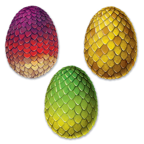 Beistle Dragon Egg Cutouts - Fantasy | Party Supply | Decoration