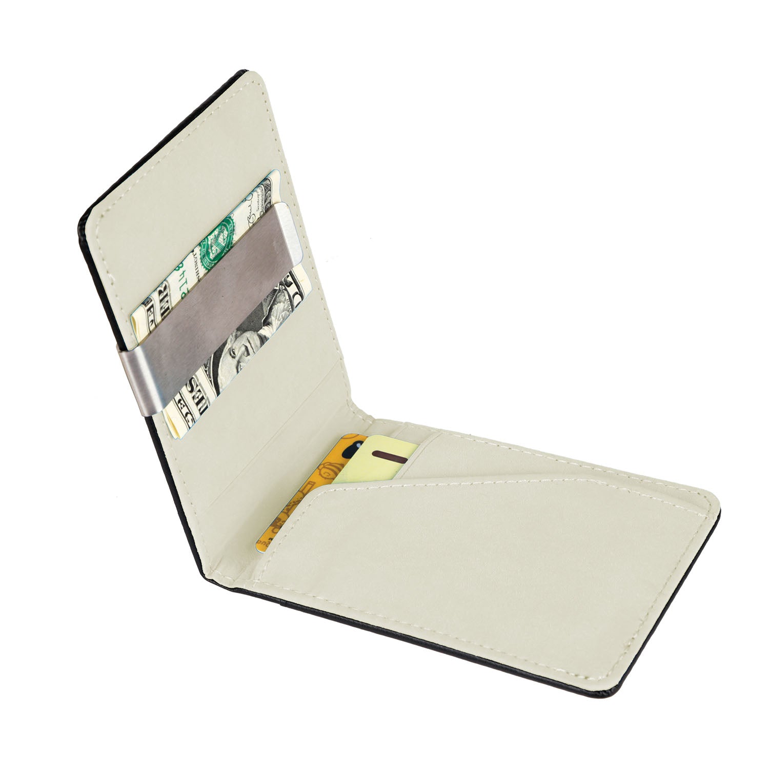 Unisex PU Leather Wallet RFID Blocking Slim Bifold Credit Card Holder with
