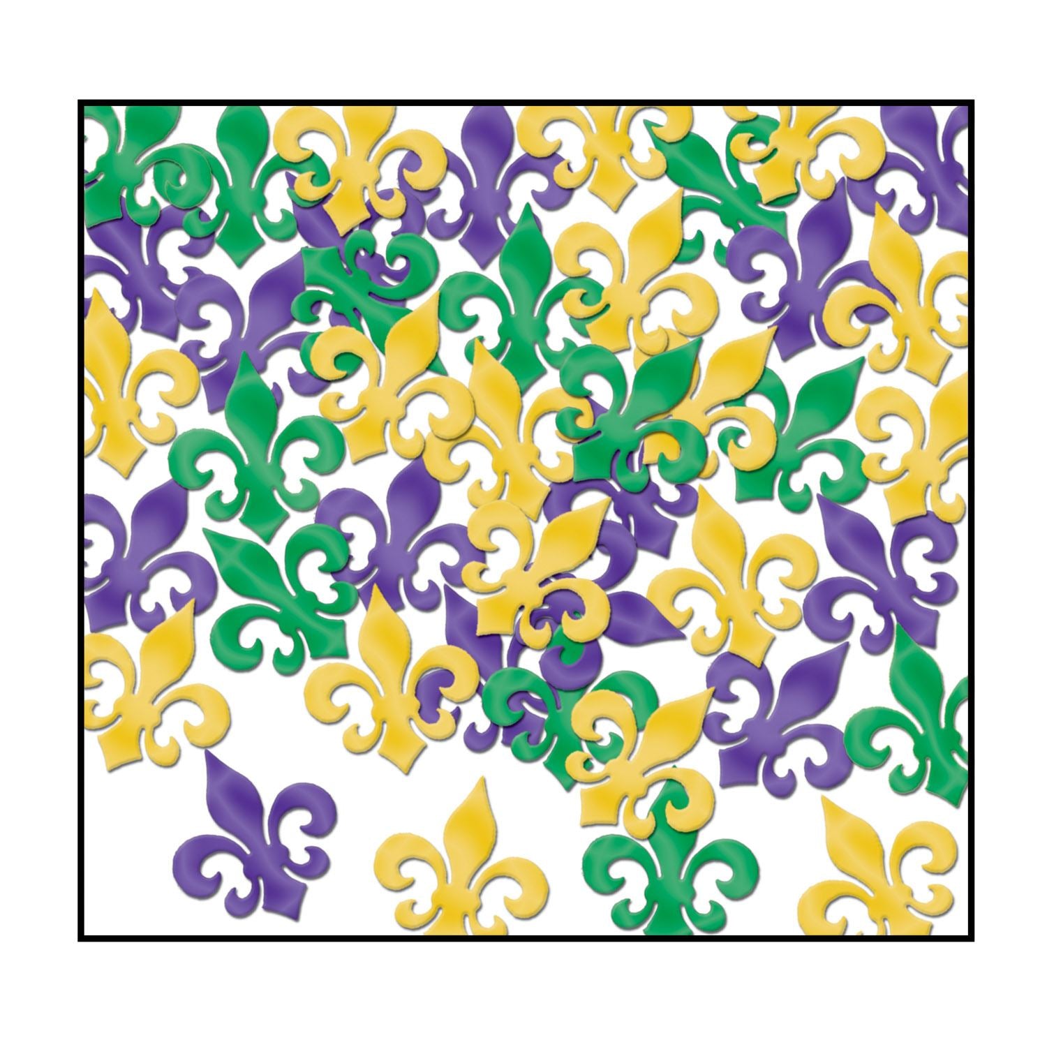 Beistle Mardi Gras Fleur De Lis Fanci-Fetti | Party Supply | Decoration