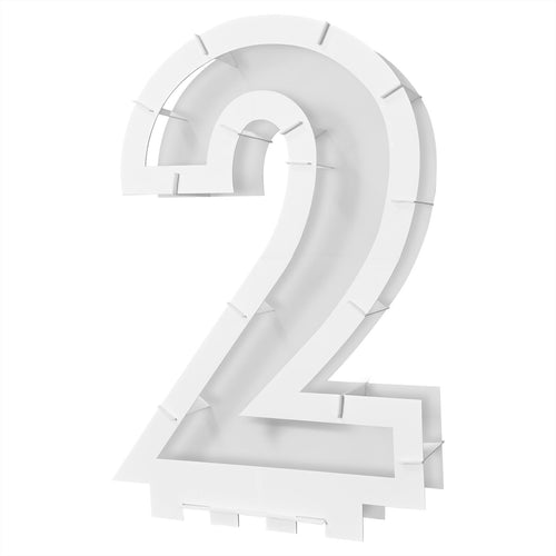 Balloon Mosaic Number 2 Frame