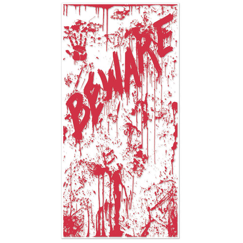 Beistle Bloody Door Cover - Halloween | Party Supply | Decoration