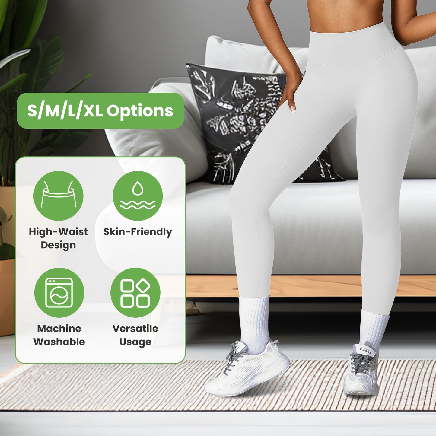 Women s High Waist Workout Leggings Tummy Control Compression Yoga Tight Pants