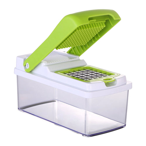 Vegetable Slicer Quick Potato Tomato Fruit Cutter Set w/3 Blades Stainless