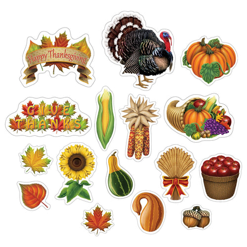 Beistle Thanksgiving Cutouts - Thanksgiving/Fall | Party Supply | Decoration