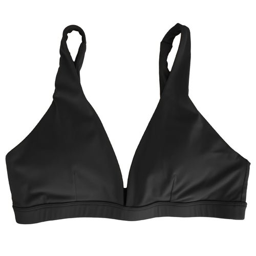 Women Deep V-Neck Sports Bras U-Shaped Back Sport Bras Padded Strappy Crop Open