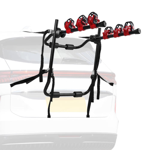 Car Bicycle Stand Rack 132LBS Load Hitch 3-Bike Auto Rear Carrier Mount Fit For