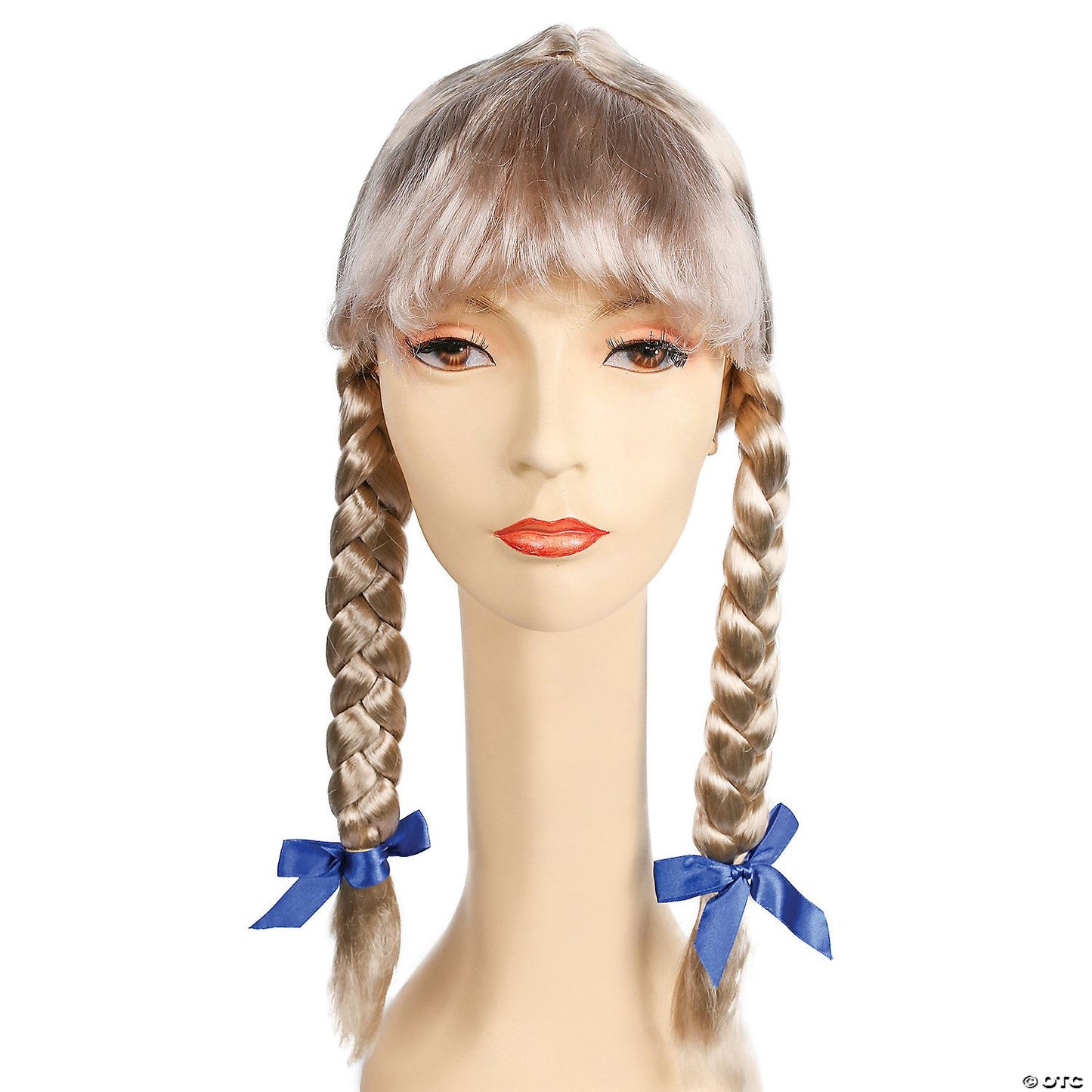 Womens Special Bargain Braided Wig with Bangs | Champagne Blonde