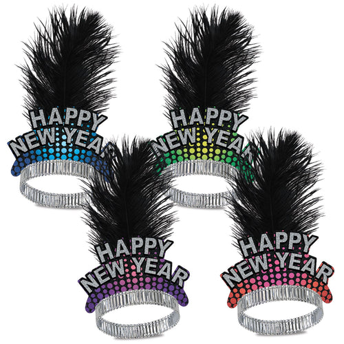 Beistle Cheers To The New Year Tiaras - New Years | Party Supply | Decoration